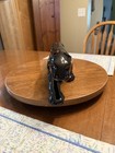 Marked Mid-century Black Panther Ceramic Figurine
