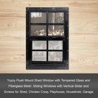 24  X 27  Shed Windows With Tempered Glass And Fiberglass Screen  2 Pack Small S