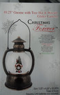 Nib Christmas Is Forever Gnome Tree Hat And Wreath Glitter Led Globe Lantern