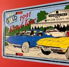 1997 Bloomington Gold Corvette Booster License Plate C2 1963 1964 1965 1966 1967