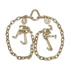 G70 V-chain Bridle W rtj Cluster Hooks And Grab Hooks 3  Legs Tow Chain 4700 Wll