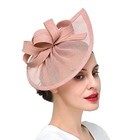 Women s Fascinator Headband Wedding Tea Party Cocktail Hat Kentucky Derby Bow