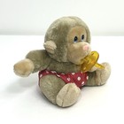 Russ Baby Chee Chee Monkey Plush Pacifier Red White Polka Dot Pants Vintage
