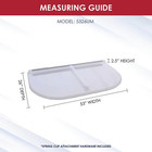 53 In  W X 26 In  D X 2-1 2 In  H Premium U-shaped Flat Window Well Cover
