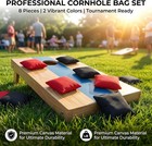 8pcs Cornhole Bags Black Red Bean Bags Toss Game Outdoor Party Wedding Sportsset
