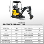 The 1 8 Ton Mini Kubota Excavator Can Be Equipped With Various Attachments