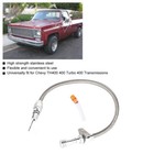 For Chevy Gm 700 R4 Flexible Transmission Dipstick Firewall Mount   Filler Tube