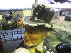 Frankenmuth  Mich  Old English Ale  man W  Top Hat  Chalkware Statue W  Bottle 