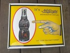 Vintage Nugrape Soda Porcelain Metal Sign 16x13 Heavy Advertising Pop Diner Rare