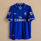 Chelsea Home Football Shirt Jersey 2001 2002 2003 Umbro Size L Hasselbaink