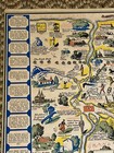 Original Romance Map Of The Niagara Frontier 1931