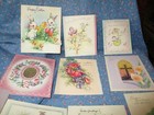 B4  10 Vintage Used Greeting Cards  Mixed Holidays  Wide Variety