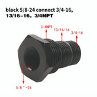 2pcs Oil Filter Threaded Adapter 5 8 -24 Npt Auto Suppressor Oil Filter Adaptor