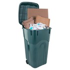United Solutions 2 Pack 32 Gal Outdoor Garbage Can Trash Bins Ecosolution  Green