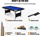 Eastpoint Folding Pool Table Billiards W  Accessories No Assembly Ready To Play