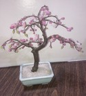 Vintage Andrea Glass Cherry Blossom Bonsai Tree 9    Tall