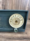 Vintage 50s Montgomery Ward Airline Radio Receiver Teal With White Dial