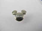 Disney Silver Cast Member Mickey Dream Award Icon Nametag Rare White Letter Pin