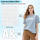 10 Sheets 440 Pieces Iron On Letters For Clothing  2 Inch Heat Transfer Letters 