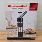 Kitchenaid Gourmet Cookie Press Set Stainless Steel  Black 12 Discs 681041