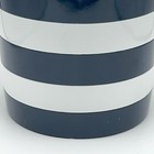 Pottery Barn Kids Navy Stripe Bathroom Accessories 3 Piece Set Navy Blue