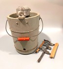 Vintage Kitchenaid Hand Crank Ice Cream Maker Wood Bucket Freezer Troy Ohio Usa 