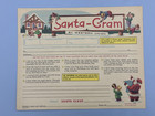 2 1961 Christmas Holiday Santa Gram Western Union Telegram Form Vintage