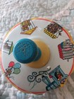 Vintage Tin Lithograph Metal Ohio Art Spinning Top Circus Train Design 5 25 