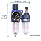 1 4  Compressor Air Filter Air Pressure Regulator Water-oil Separator Trap Fi   
