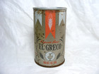 Vintage Steel Beer Can El Greco Export Beer 12oz Missing Tab