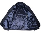 Shires Equestrian Three Button Blazer Solid Dark Navy Blue Size Us 4r