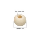 6mm Natural Wood Beads 300 Pack Unfinished Wooden Beads Round Loose Beads