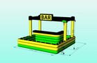 Commercial Inflatable Pool Bar Inflatable Pub House Blow Up Pool Bar For Party