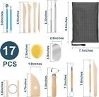 17 Pcs Pottery Tool Kit Polymer Clay Tools Modeling Clay Sculpting Tools Kit