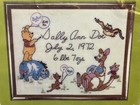 Stitchery Kit Sears Winnie The Pooh Birth Sampler Walt Disney Vintage