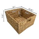 Ehemco Water Hyacinth Storage Wicker Baskets  Natural  Set Of 6 collectible 3t6b