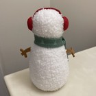 Snowman Decoration Holiday Winter Christmas Boucle Fleece Knit Country Cottage