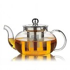 New Borosilicate Personal Glass Teapot Stainless Steel Infuser With Lid Small