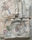 Set Of 7 Embroidery Stamped Flour Sack Kitchen Towels Days Of The Week