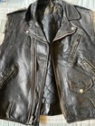 Vintage 1970 s Punk Studded Leather Vest Painted Sex Pistols