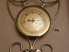 Rare-antique Cooper Metal Made In America Wall Thermometer Barometer Vintage 