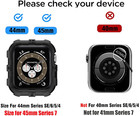 Rugged Apple Watch Sports Case Band 45mm 44mm 42mm Iwatch Se Series 8 7 6 5 4 3 