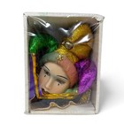 Vintage Porcelain Ceramic Jester Mardi Gras Mask Wall Hanging Collectible 9   