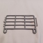   3 1 4   X 3  silver Plastic Fence Line Lot Of 4  Toy Accessory