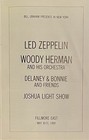 Led Zeppelin Fillmore East Program And Ticket Stub May 31 1969 Rare  