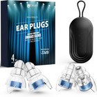 High Fidelity Concert Ear Plugs  Noise Cancelling Silicone Ear Plugs 2 Pairs    