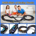 Electric Slot Car Race Track Sets - Race Car Track Sets With 4 High-speed Slo   