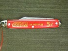 Vintage Coke Coca Cola Keychain Key Chain Pocket Knife