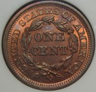   1855 Ngc Ms65 Rb Upright 55 Braided Hair Large Cent  Free Shipping