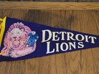 Rare Detroit Lions Original 1950s-60s Era Felt Pennant Vintage Nfl Football 30   